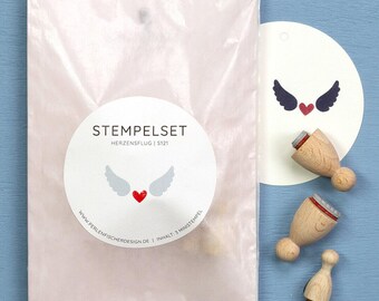 Juego de sellos | El vuelo del corazón