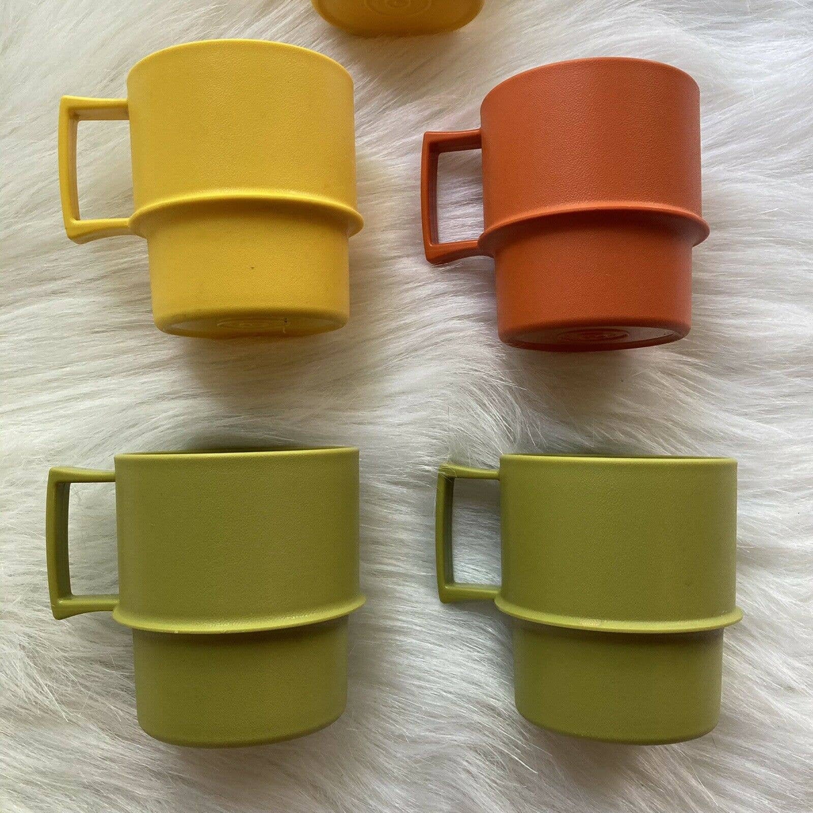 Tupperware StackAble Camping Coffee Tea Cups Mugs Vintage Lot Etsy