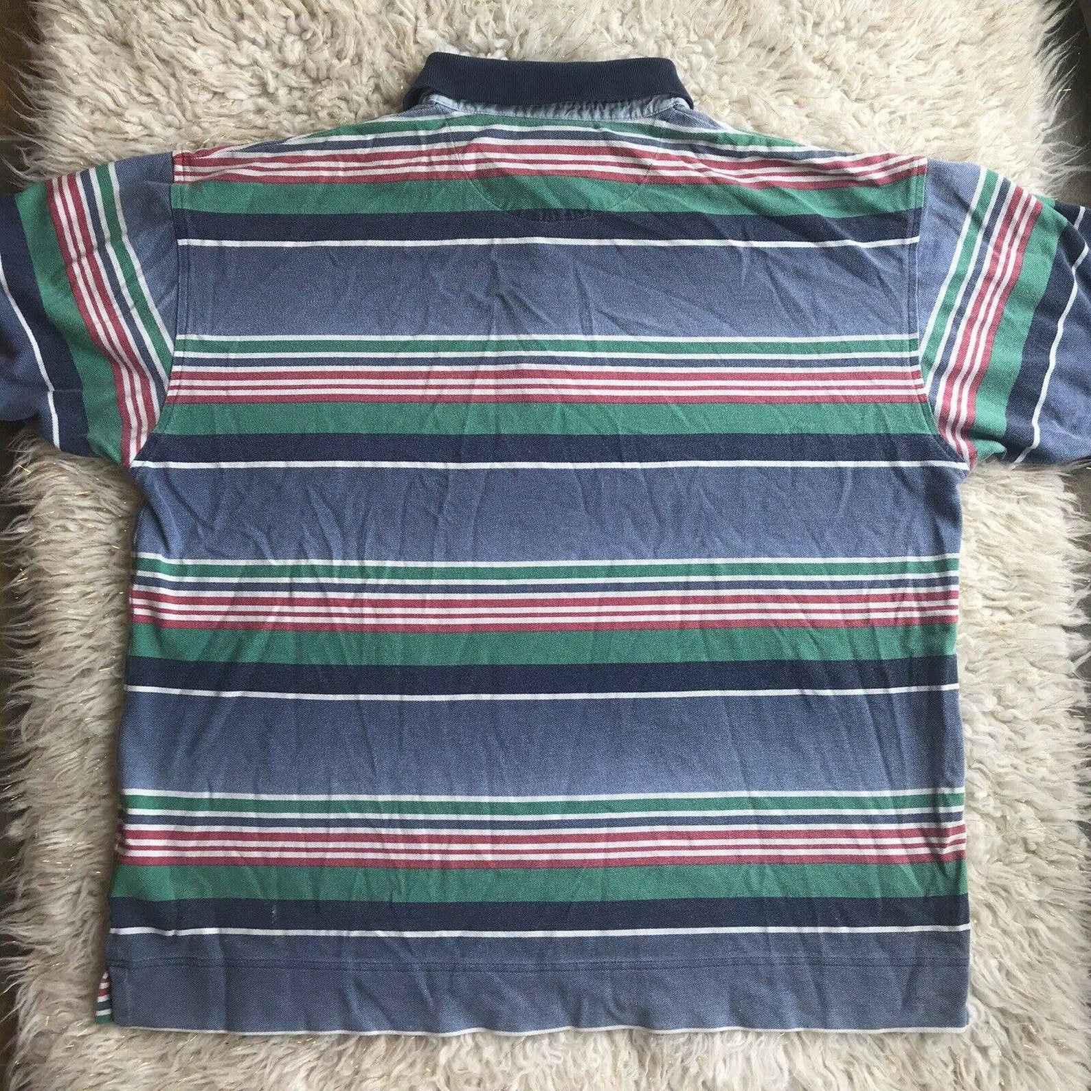 Dockers Shirt Mens Sz L 1/4 Button Collared Vintage Stripes | Etsy