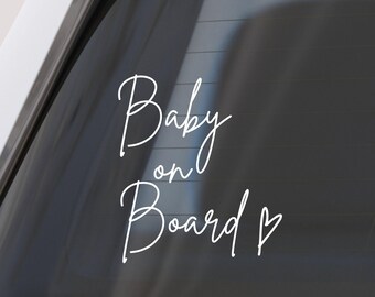 Baby on Board waterproof car decal sticker, for window, for mom, mama
