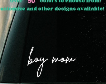Boy Mom Vinyl Decal for Car, Tumbler, Laptop