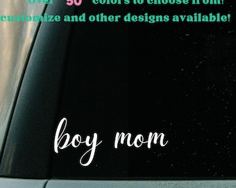 Boy Mom Vinyl Decal for Car, Tumbler, Laptop, Waterproof