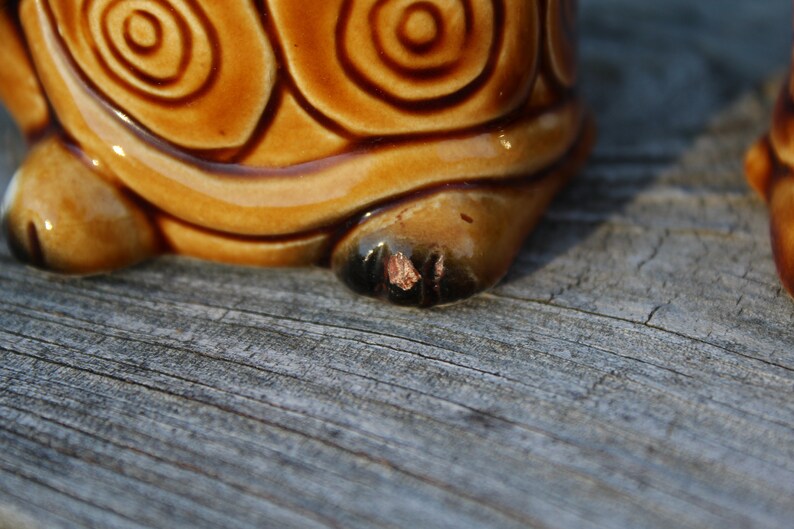 Cartoon Turtle Salt /& Pepper Shakers Made In Japan