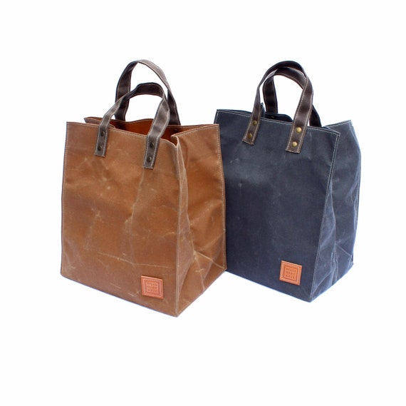 Shopping Bag Set. Two Reusable Grocery Bags Stout and Sturdy 
