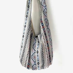 Sac à bandoulière hippie d'été, sac à main ethnique tribal bohème, sac ample, sac hobo tissé à la main, sac à bandoulière pour femme, cadeau pour elle
