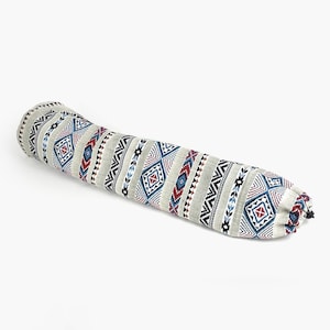 Woven Aztec Yoga Mat Bag: Ethnic Tribal Print, Vegan Sport Sling