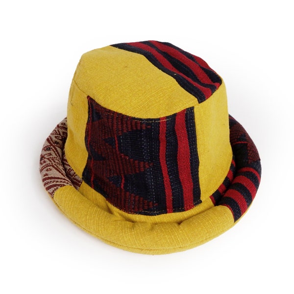 Patchwork Bucket Hat Etsy