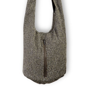 Handmade Woven Crossbody Bag: Ethnic Textile Hobo Sling