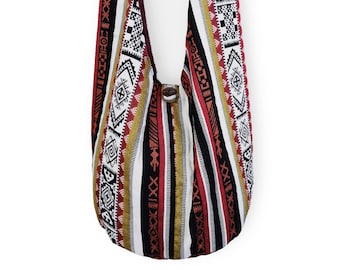 Vibrant African Print Crossbody Bag - Perfect for the Modern Hippie, Tribal Hobo bag, Ethnic Sling Bag Purse Street Style, Native Vegan bag