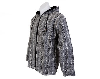 Tribal Aztec Full Zip Hoodie: Festival Hippie Jacket