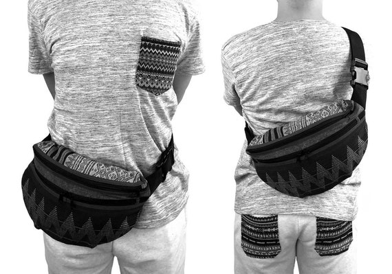 Ethnic Woven Fanny Pack: Unisex Hippie Belt Bag - Etsy display picture 3