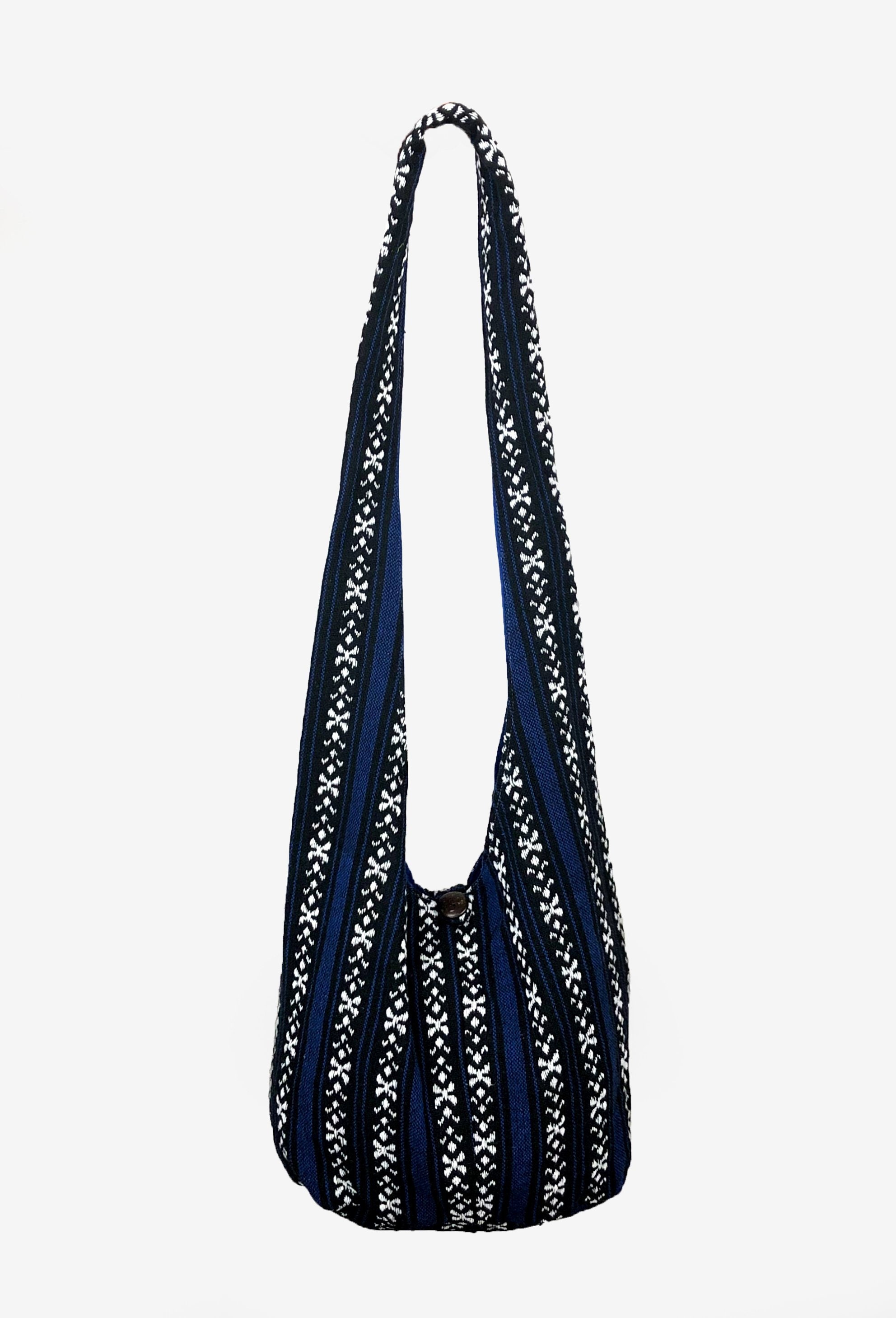 Navy Blue Hippie Crossbody Bag Unisex Shopping Shoulder Etsy