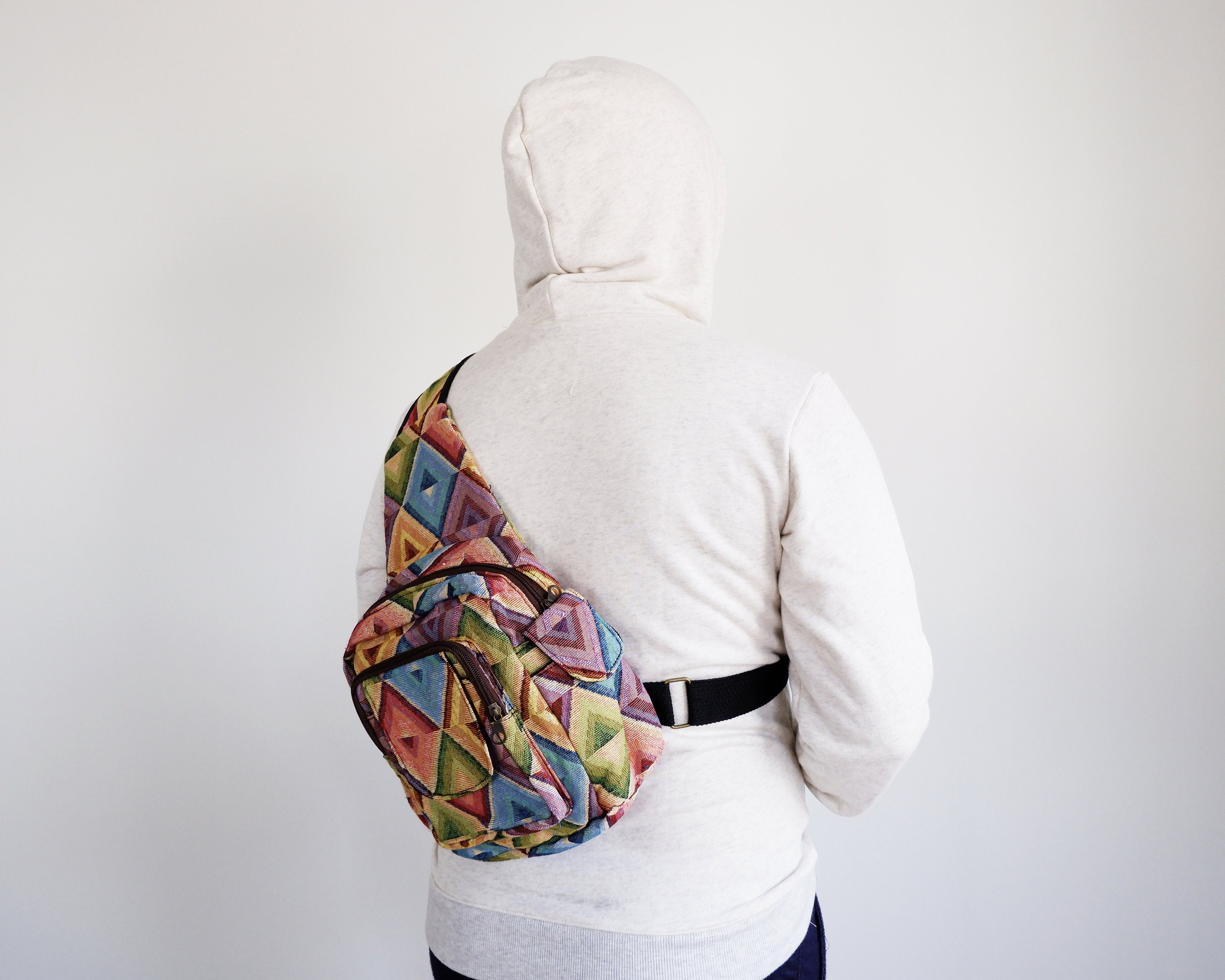 Cute Sling Backpack Shoulder Sling Bag Womens Tapestry Boho Etsy