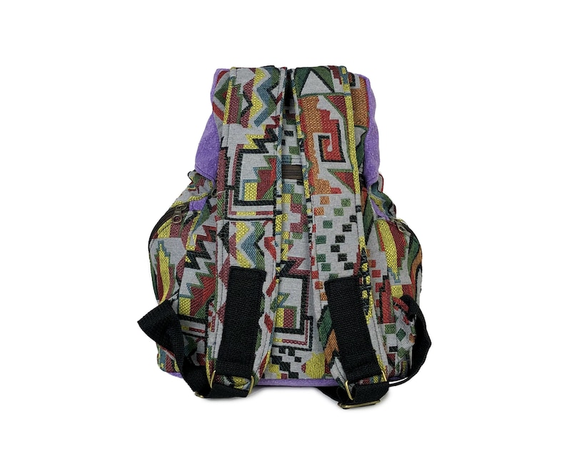 Rucksack Vintage Style Aztec Festival backpack Unisex, triangle shape Cute Backpack Hippie Hipster Boys and Girls backpack