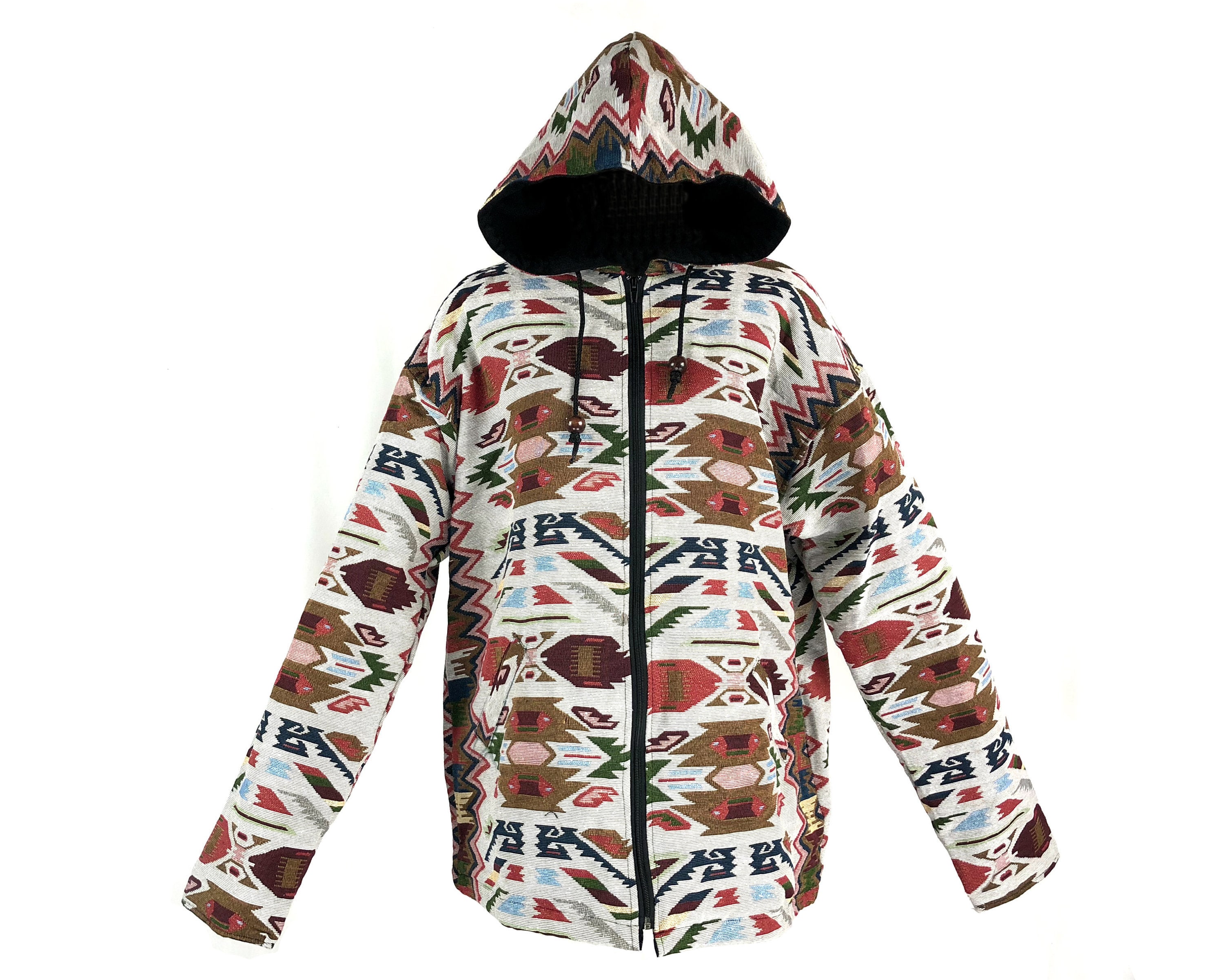 hippie zip up hoodie
