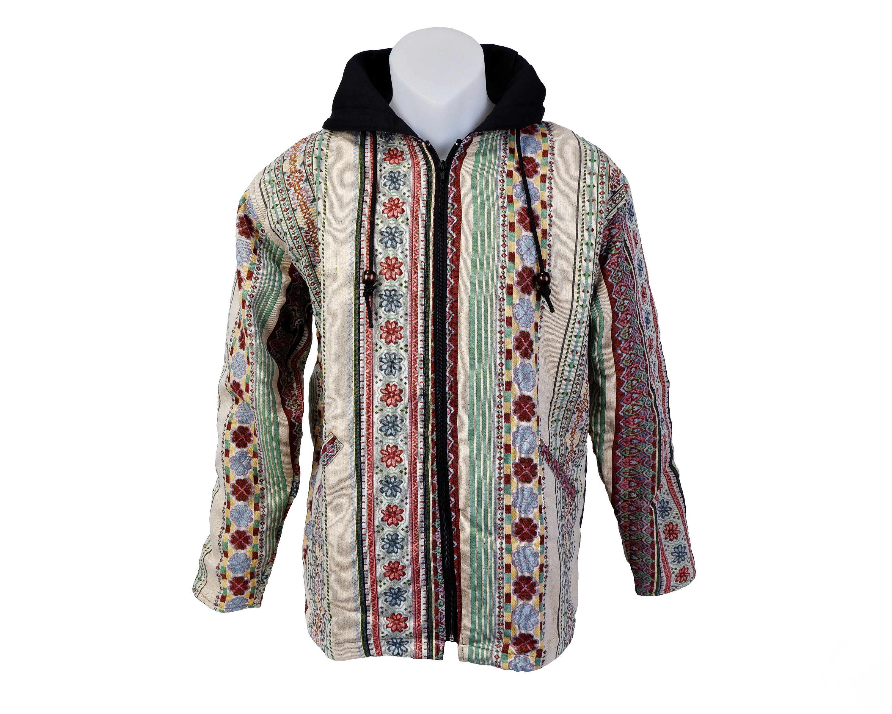hippie zip up hoodie