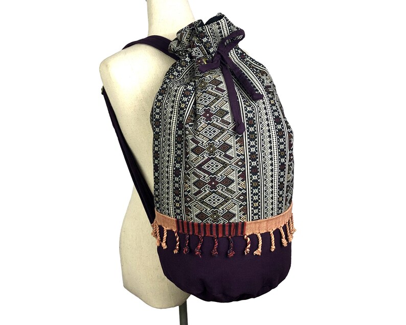 New Over Body Messenger Bag Ethnic Aztec Tapestry Fabric in Black or Pink /& Blue
