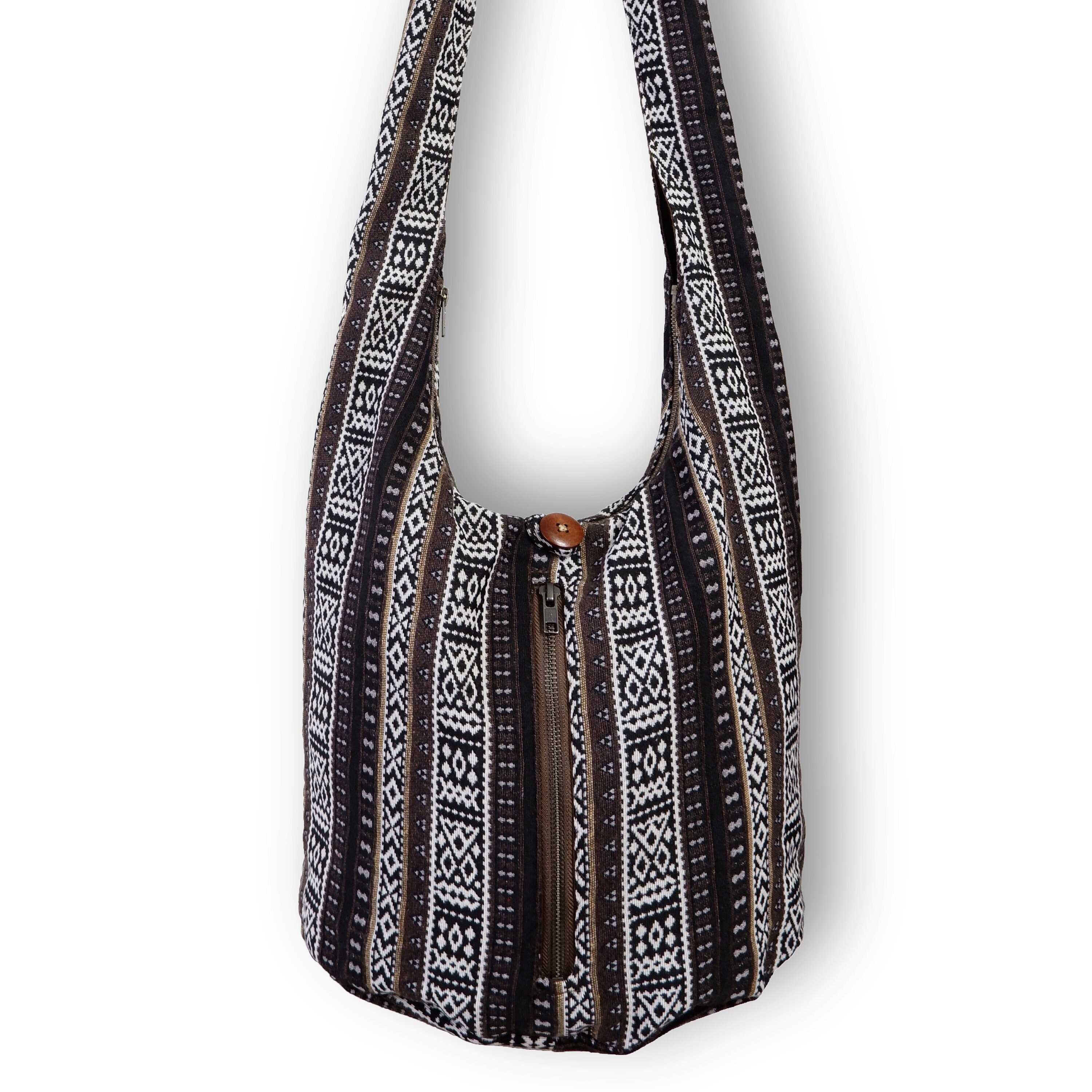 Womens Fabric Boho Handbags With Fringe Hippie Shoulder Bags For Women –  igemstonejewelry