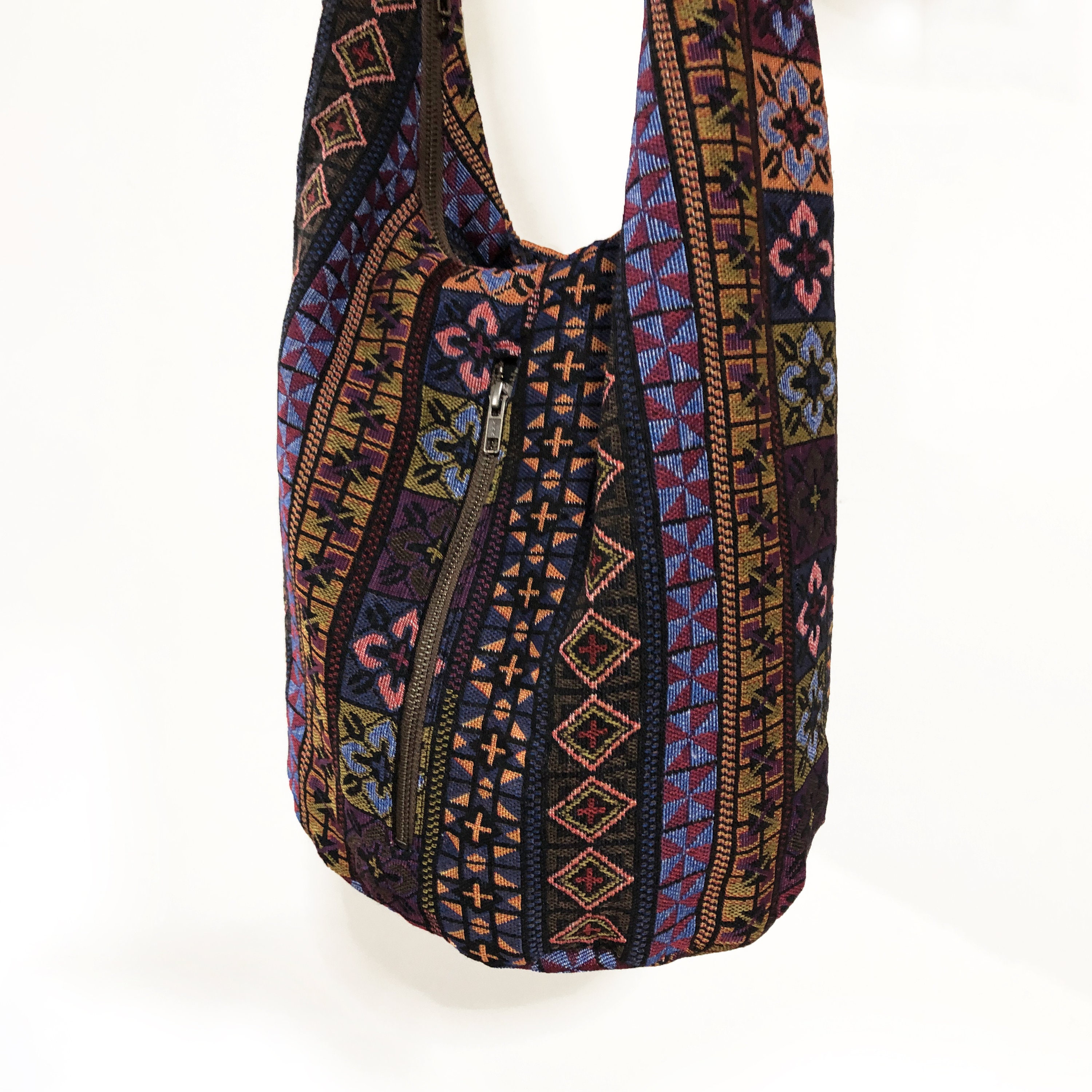 Mini Hippie Bag, Ethnic Boho Shoulder Bag, Hobo Crossbody Purse, Women's  Canvas Bag With Adjustable Strap, Small Sling Handbag For Girls, Vintage  Flow