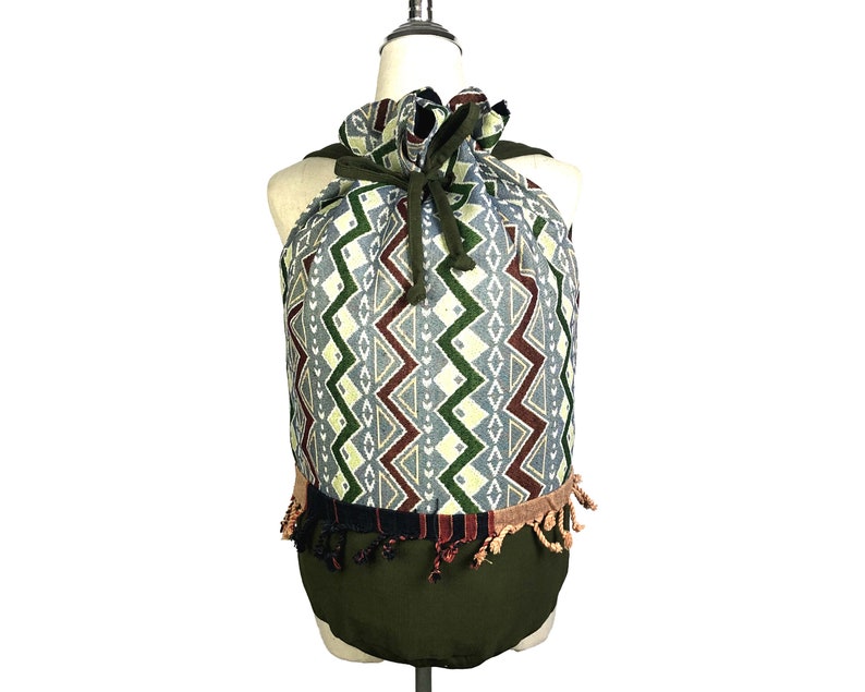 Cute Purse Backpack Tribal Aztec Sport gym bag Adventure Weekender Bag Boho Beach Barrel Bag Hippie Festival bag Handmade duffle bag