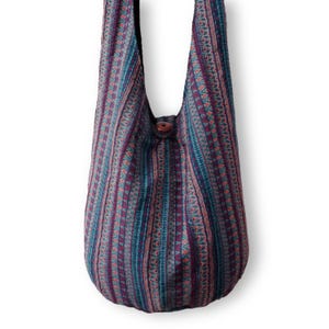 Tribal Woven Sling Bag: Boho Aztec Crossbody Tote
