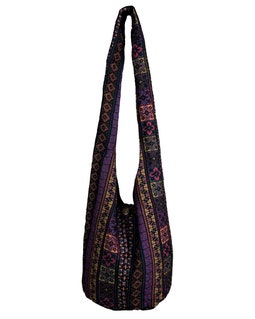 Womens Hippie Crossbody Bag, Hobo Hand Woven Shoulder Bag, Tribal