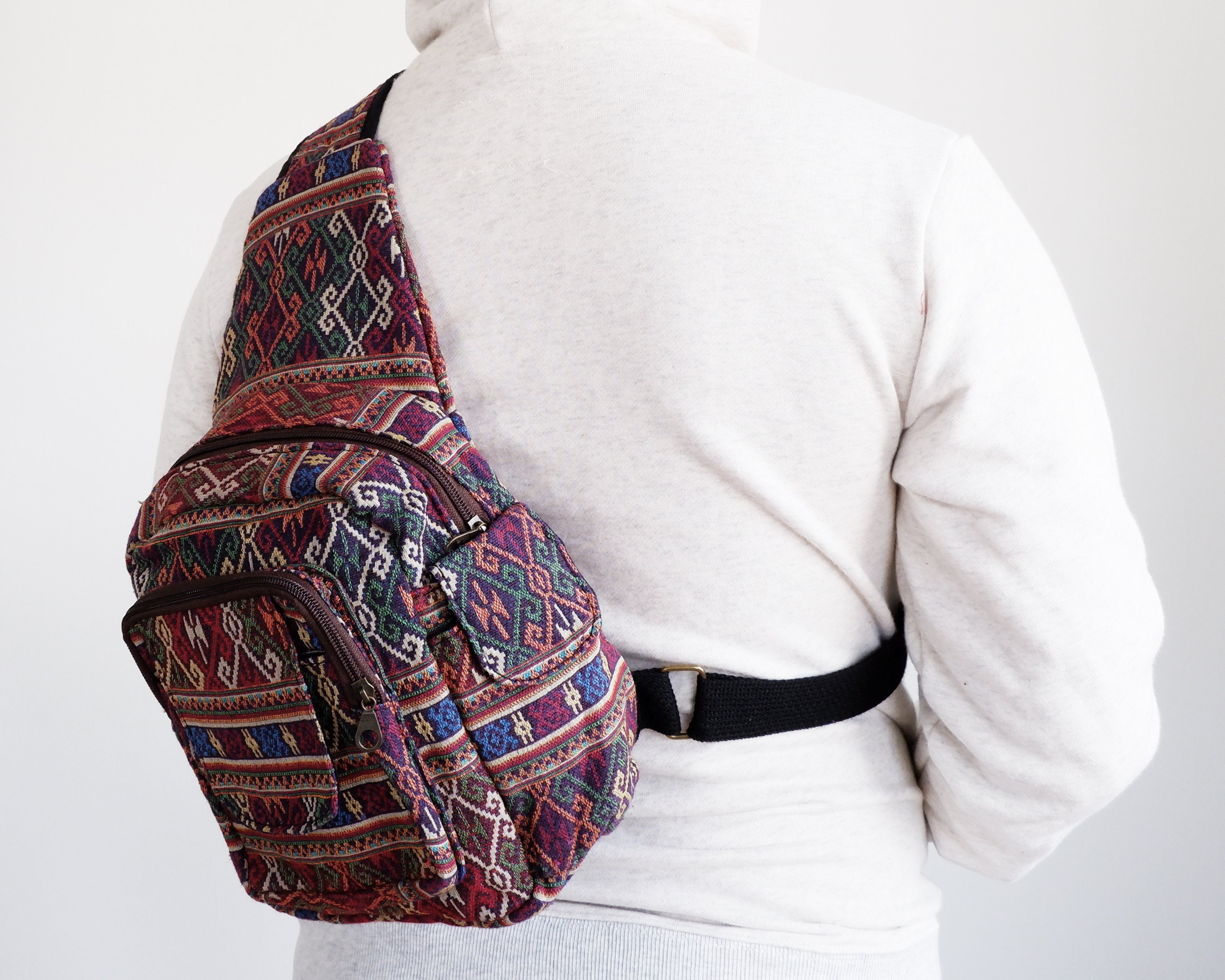 Festival Sling Backpack Ethnic Shoulder Sling Bag Unisex Etsy