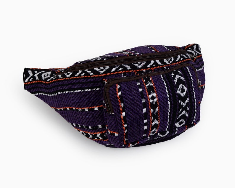 Purple Fanny Pack Mexican Baja Hippie Native Hip bag Vegan Etsy