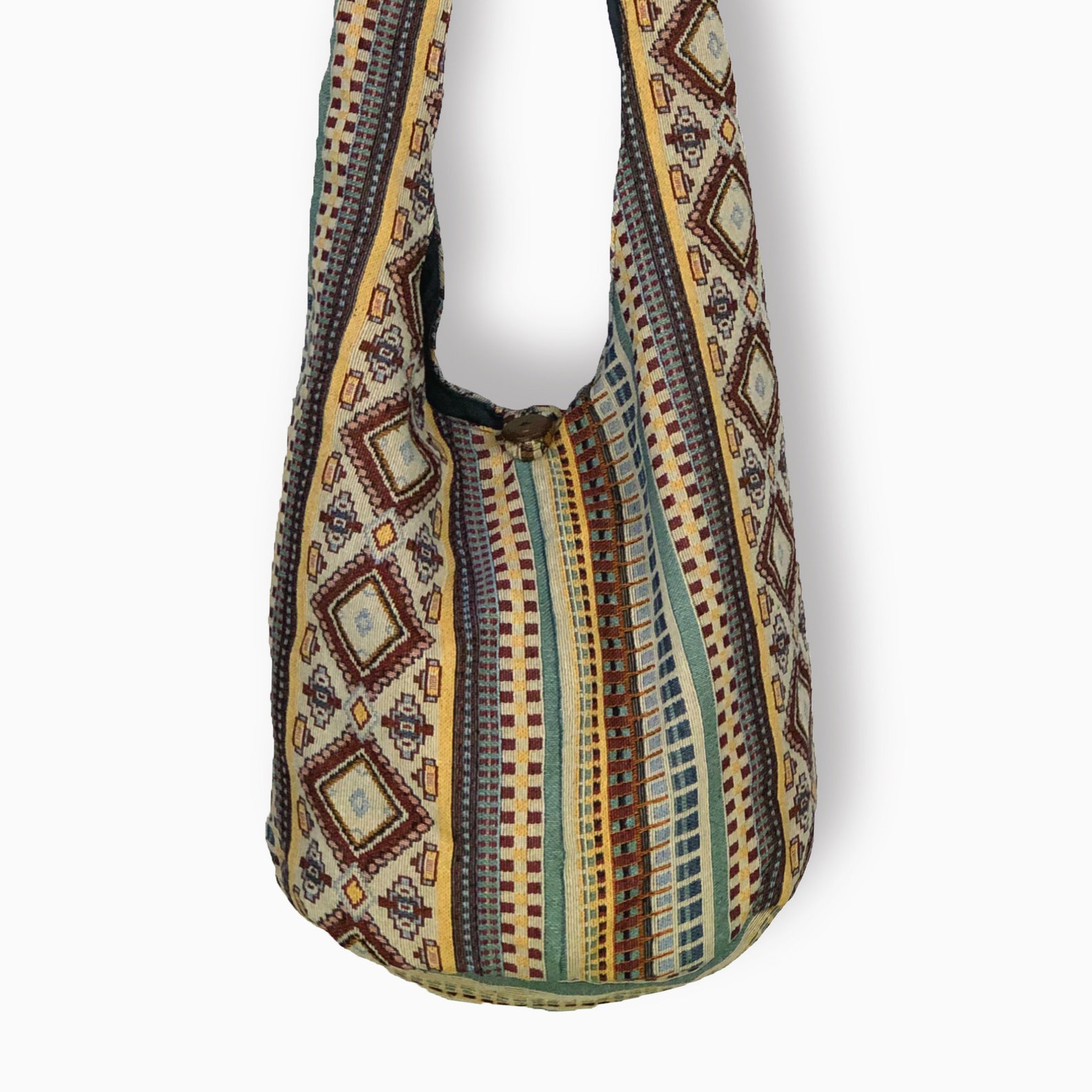 Womens Hippie Crossbody bag Hobo Hand Woven Shoulder bag Etsy