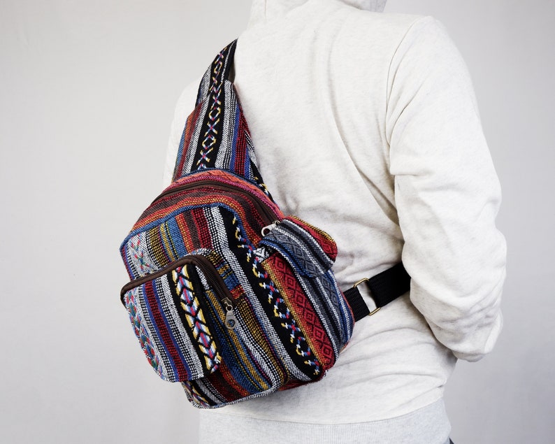 hippie patchwork backpack
