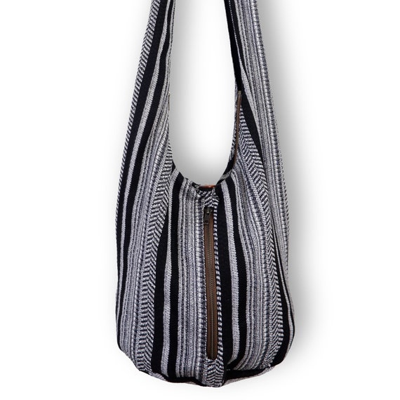 Borsa Etnica Donna Borsa A Tracolla Boho In Cotone GURU SHOP - Portadocumenti, Passaporto, Misura 18x12 Cm, Tracolla 130 Cm Borsa Stile Hippie Unisex