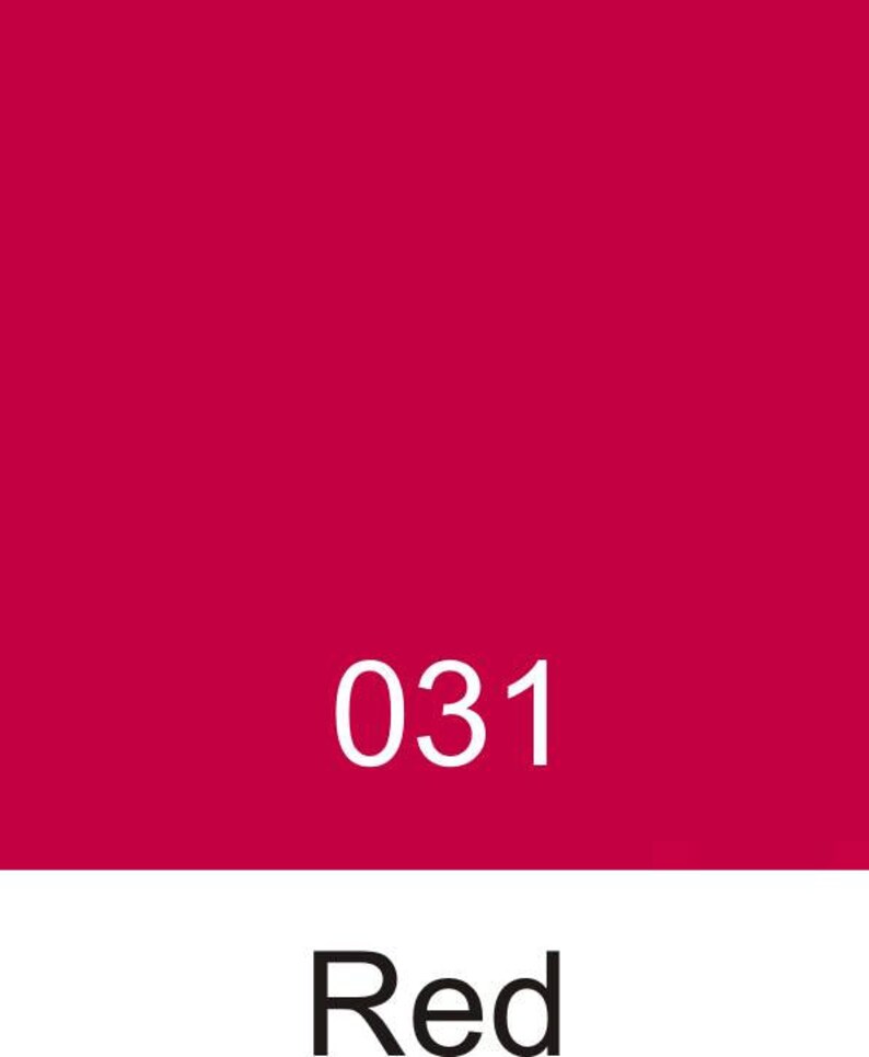 Red 031 Oracal 651 Vinyl Roll. Works with Cricut and Etsy