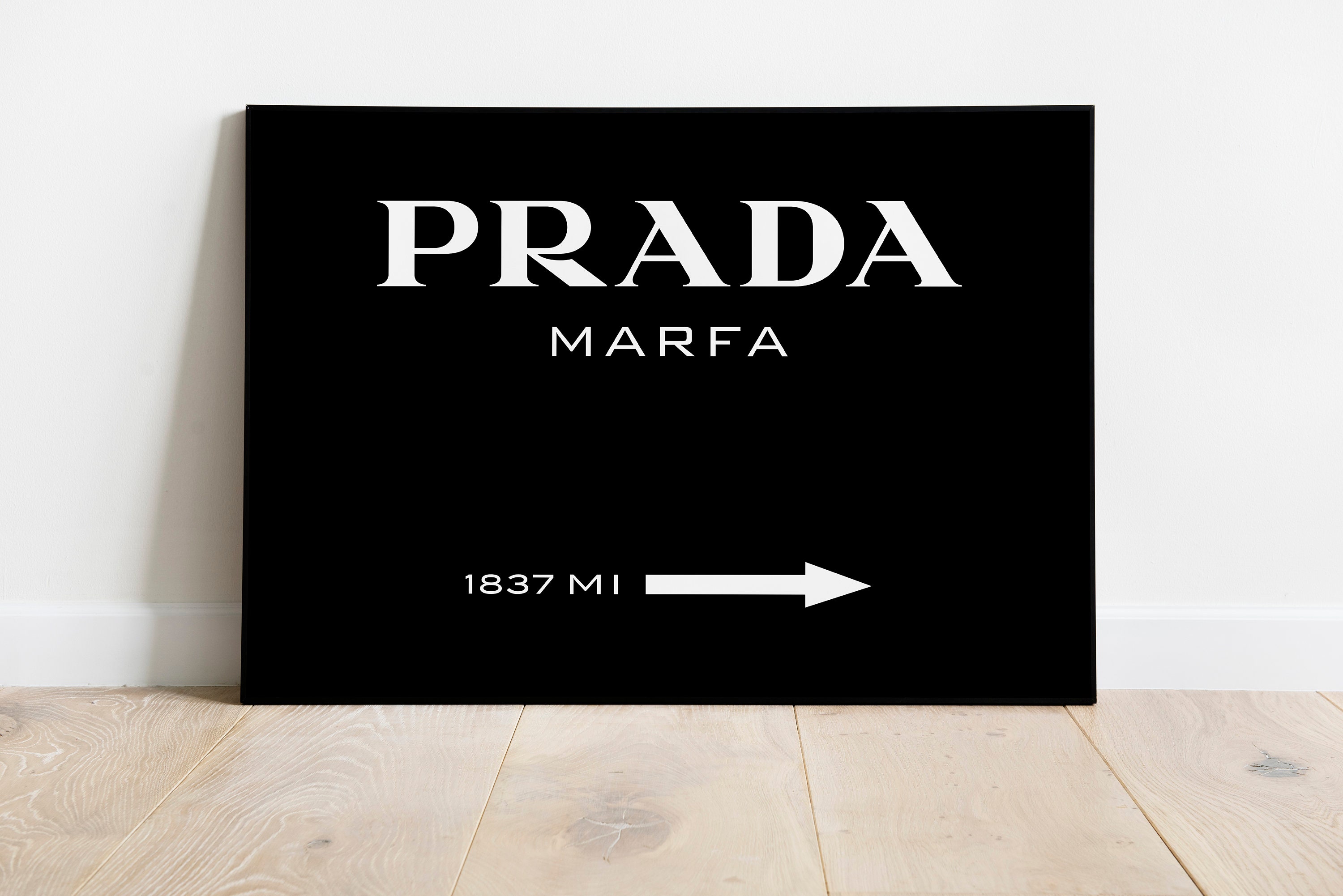 Prada Marfa ❤️ tableau roses vintage impression sur toile pro40