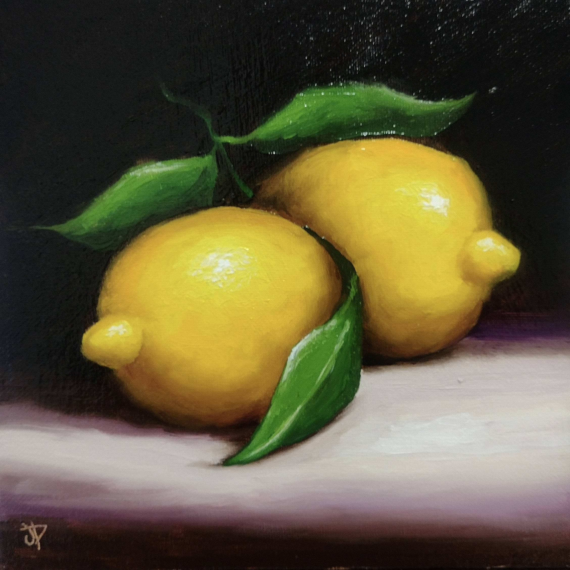 Lemons Original Still Life Oil Painting by Jane Palmer Art - Etsy