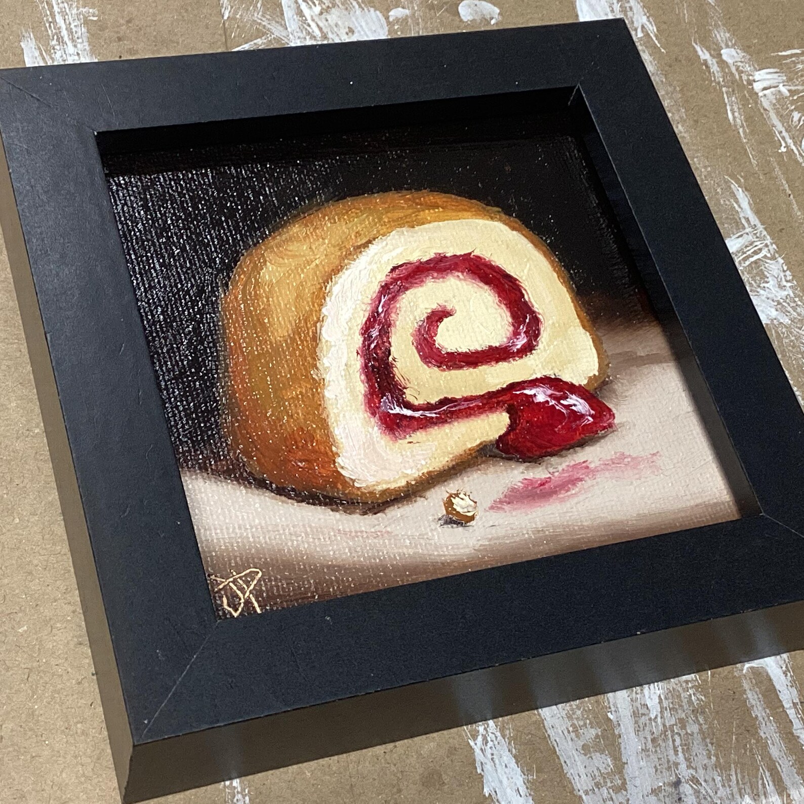 Little Jam Roly Poly Original Still Life Oil Painting, by Jane Palmer ...