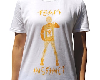 Pokemon Go Team Instinct Spark Screen Printed Unisex T-shirt (S-XL)
