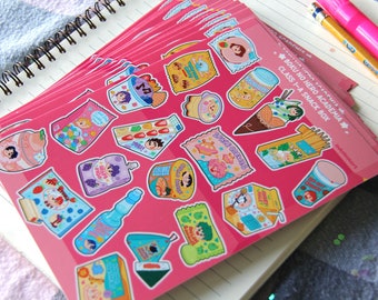Class Heroes Snack Box Sticker Sheet