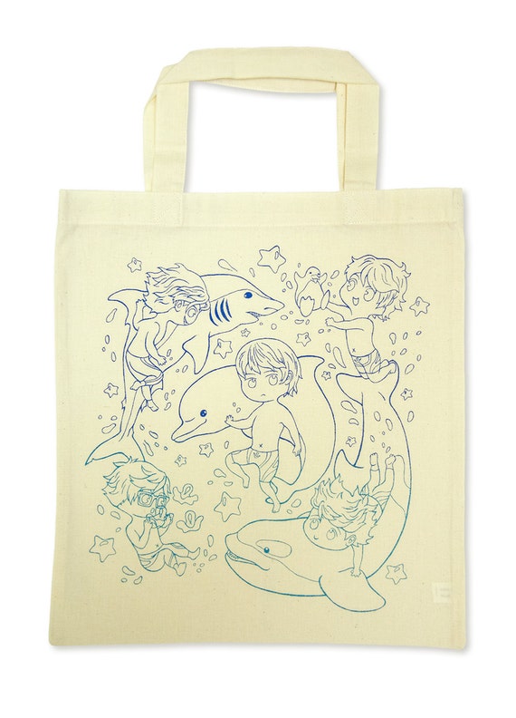 Free! ISC Screen Printed Anime Tote Bag