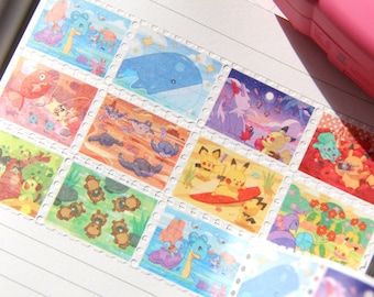 Pokemon Snap Camera Roll Stamp Washi Tape