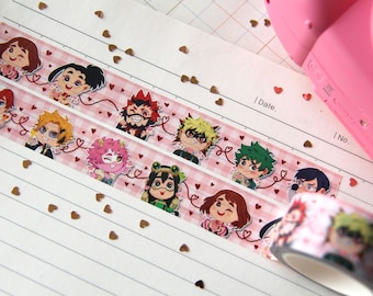 Heroes Kokoro Red Foil Washi Tape