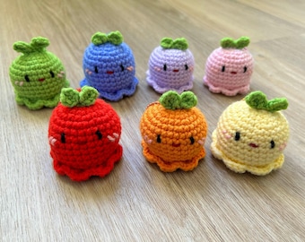 Crochet Sprout Octopi Keychains