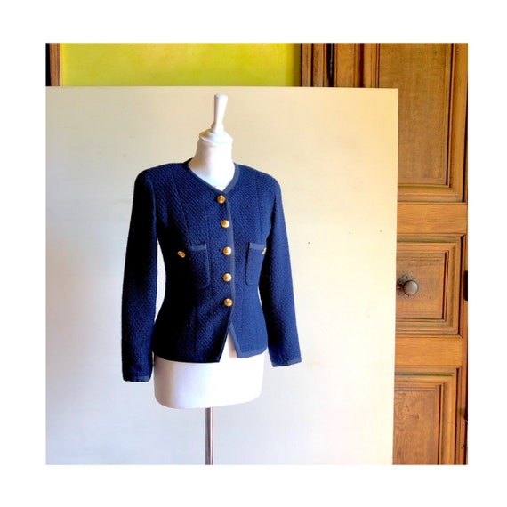 CHANEL - 90s Chanel Wool Jacket - Size S