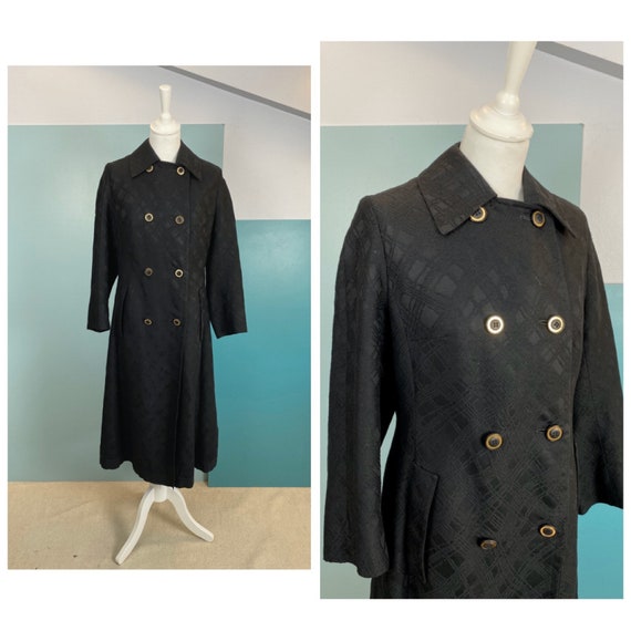 AQUASCUTUM - 90s Aquascutum Black Cotton Raincoat
