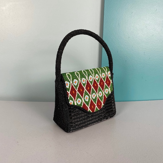80s Beaded Small Handbag