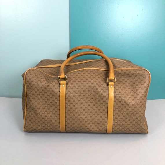 gucci leather travel bag
