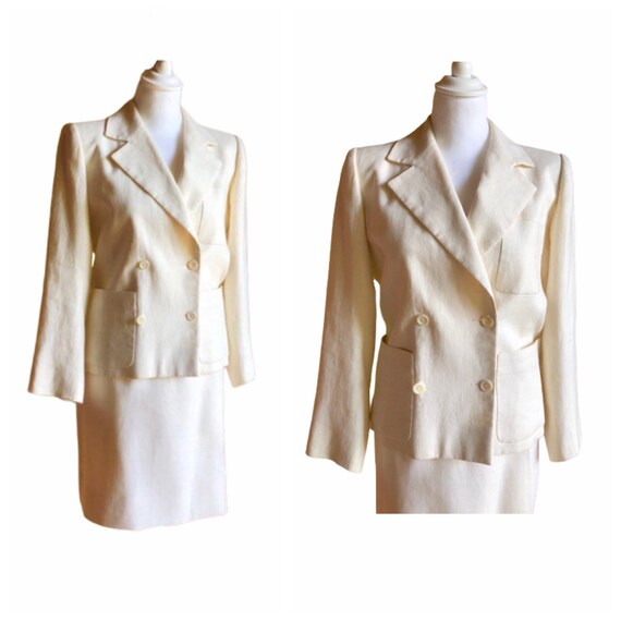 YVES SAINT LAURENT - 80s Yves Saint Laurent Linen