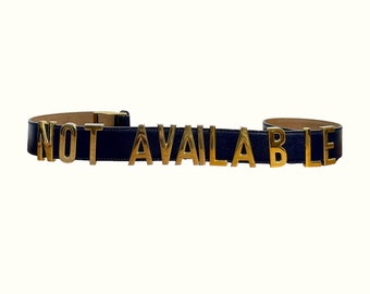 MOSCHINO - 90s “Not Available” Belt