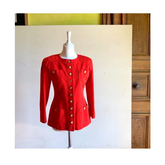 CHANEL - 90s Chanel Cotton Jacket - Size S