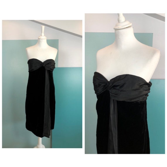 YVES SAINT LAURENT - 80s Yves Saint Laurent Black