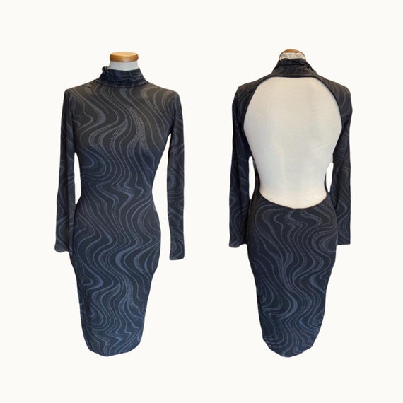90s Backless Tight Dress - Size S